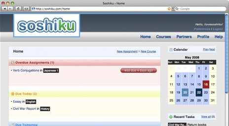 Soshiku: Never Miss a School Assignment's Due Date!