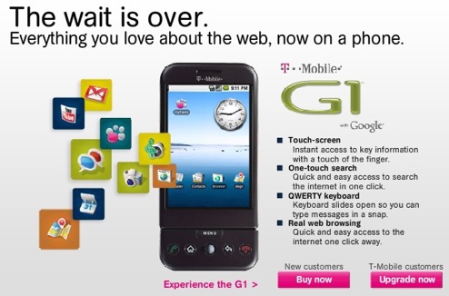Daily Tech: The G1 Handset Arrives in Retail Stores Today