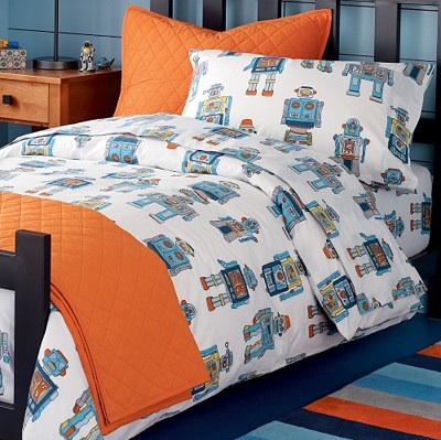 To Be 13 Again: Robot Bedding 