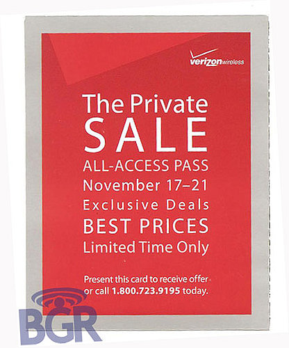 Daily Tech: Verizon Wireless Sends Out Invites For a Private Sale 