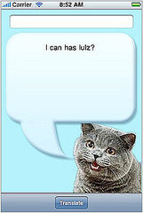 iPhone App You Need: lolSpeak 