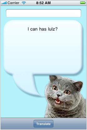 iPhone App You Need: lolSpeak 