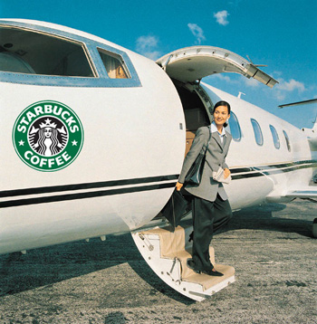 Amid Lean Times, Starbucks Buys a Jet