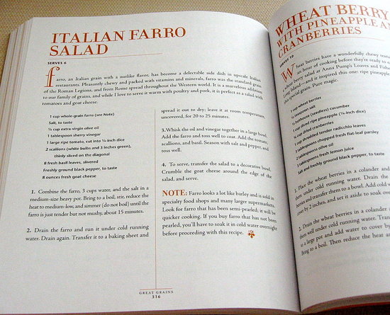 A sample recipe from Ten.