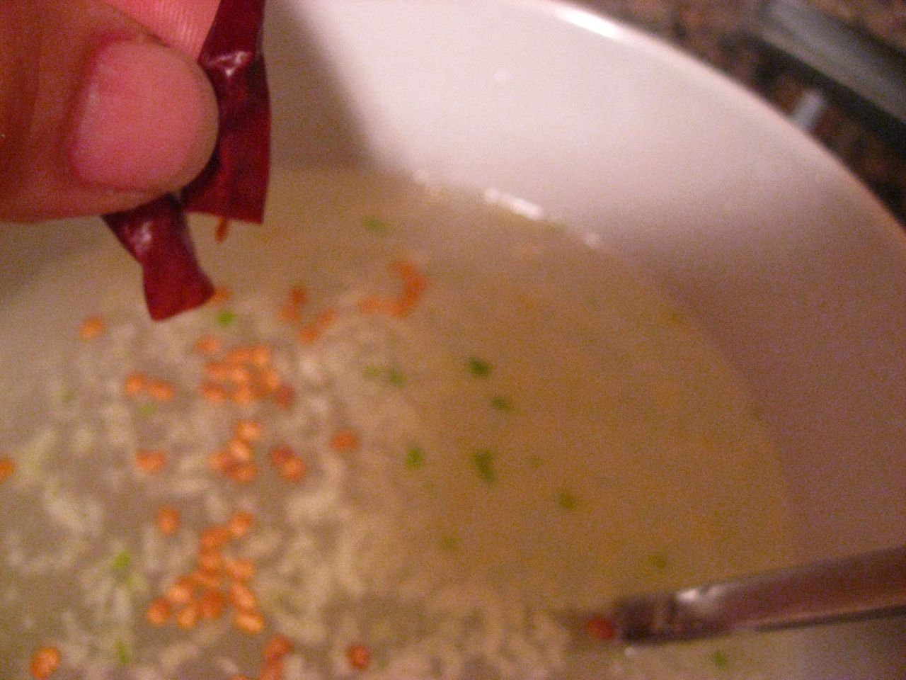 Add the seeds to the liquid Add the seeds to the liquid