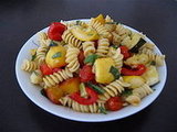 Pasta With Roasted Vegetables and Peaches Pasta With Roasted Vegetables and Peaches