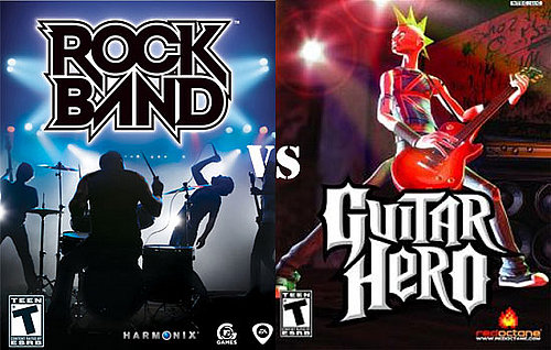 Rock Band Versus Guitar Hero
