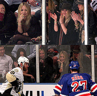 Olsen Cheers Rinkside Before the Red Carpet Championship