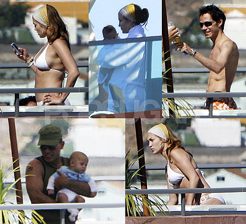 Jennifer Lopez Bikini Photos With Babies And Marc in Spain