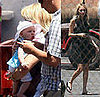 Photos of Celebrity Baby Harlow Madden and Nicole Richie On The Set in LA