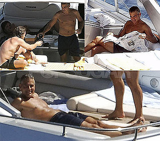 Shirtless Photos Of George Clooney Boating With Friends in Italy