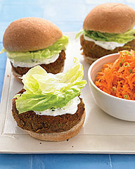 Fast & Easy Dinner: Veggie Burgers With Mint-Yogurt Sauce Fast & Easy Dinner: Veggie Burgers With Mint-Yogurt Sauce