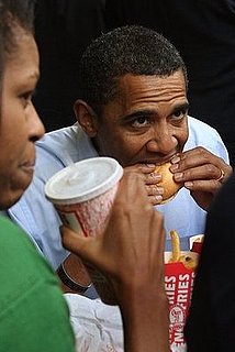 Pres. Obama, Aboard First Air Force One Flight, Orders Burger 