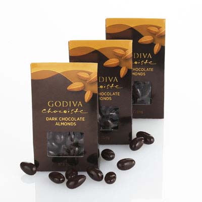 Godiva Chocoiste Dark Chocolate Covered Almonds Godiva Chocoiste Dark Chocolate Covered Almonds