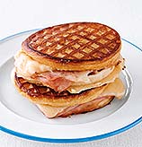 Grilled Ham and Cheese Waffle Sandwiches Grilled Ham and Cheese Waffle Sandwiches