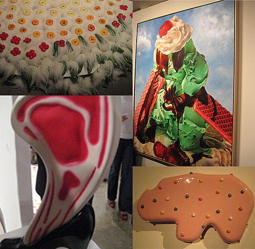A sampling of the creative and fantastic paintings and pieces that were on display. My favorite is the ice cream sundae. What's yours?
A sampling of the creative and fantastic paintings and pieces that were on display. My favorite is the ice cream sundae. What's yours?