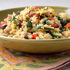 Fast & Easy Dinner: Grilled Vegetables and Chickpeas with Couscous