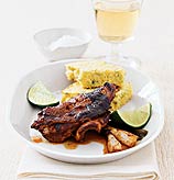 Fast & Easy Dinner: Jerk Chicken With Corn Bread Fast & Easy Dinner: Jerk Chicken With Corn Bread