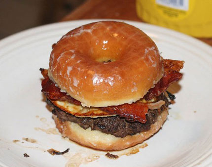 Would You Eat This Donut Bacon Egg Burger? Would You Eat This Donut Bacon Egg Burger?