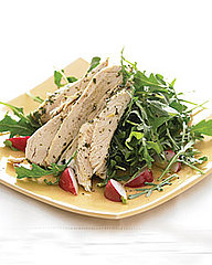 Fast & Easy Dinner: Chicken with Lemon Over Arugula
