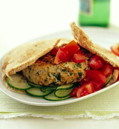 Fast & Easy Dinner: Turkey Burgers With Feta and Herbs Fast & Easy Dinner: Turkey Burgers With Feta and Herbs