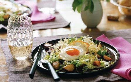 Fast & Easy Dinner: Frisée With Potatoes and Eggs Fast & Easy Dinner: Frisée With Potatoes and Eggs