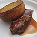 Steak Bite With Mini Gorgonzola Souffle
