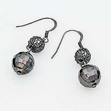 Simply Vera Vera Wang Jet-Tone Drop Earrings (on sale: $9.80)