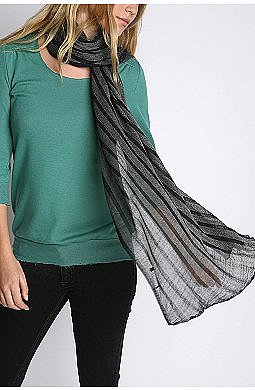 UrbanOutfitters.com > Striped Oblong Gauze Scarf ($28)