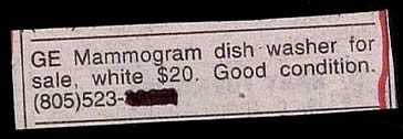 "GE Mammogram dish washer for sale." "GE Mammogram dish washer for sale."