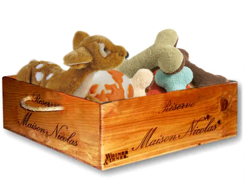 Recycled Wine-Crate Toy Box Recycled Wine-Crate Toy Box