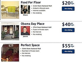 Crash the Inauguration: Airbed and Floor Going For $20 a Night 