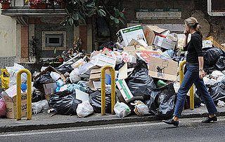 Naples Sets Trash On Fire
