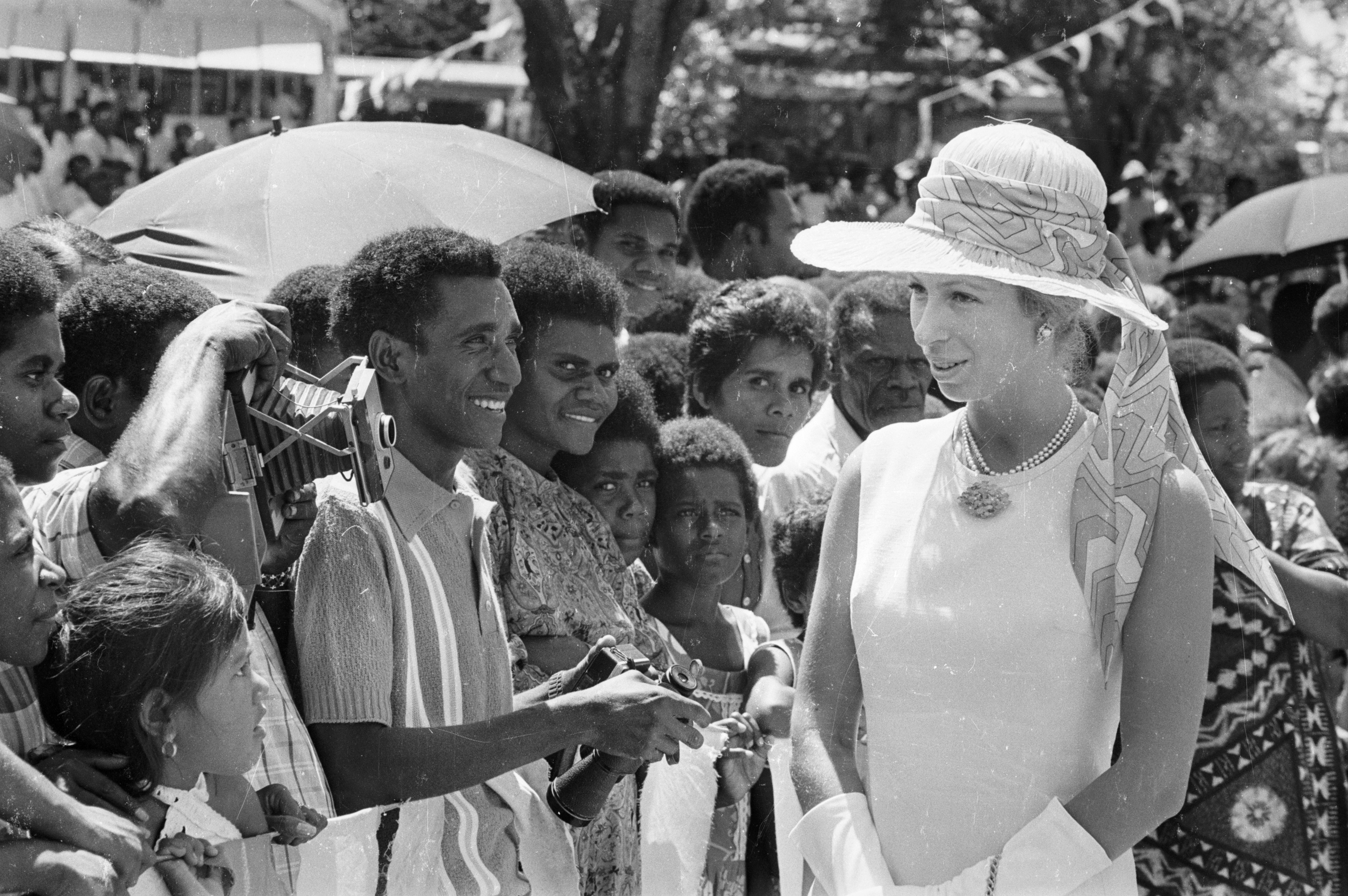 Princess Anne visits in 1974. Princess Anne visits in 1974.