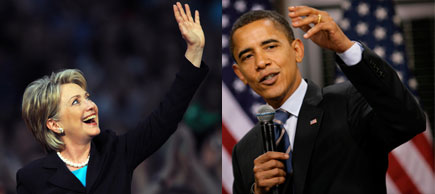 Clinton and Obama Meet in Unity, New Hampshire