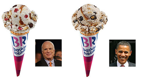 Baskin-Robbins Releases Candidate Ice Cream Flavors