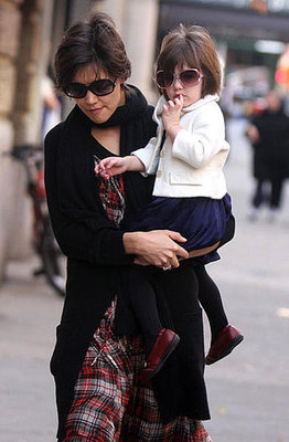 Katie Holmes and Suri Cruise Shade Their Eyes in Style
