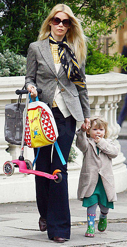 Claudia Schiffer and Daughter