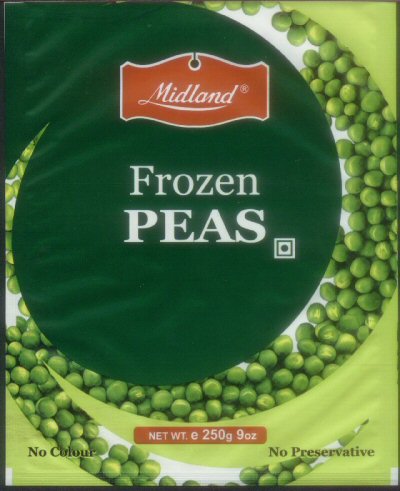 Bags of Frozen Peas Bags of Frozen Peas