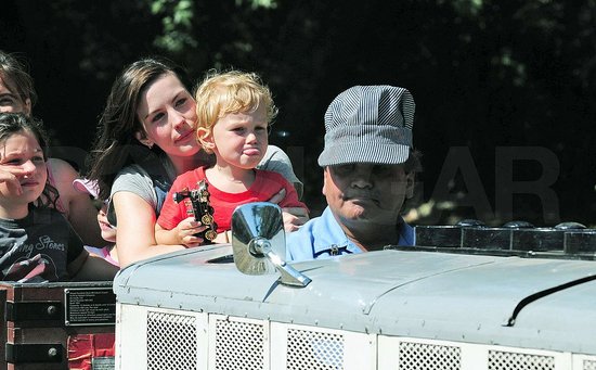 Liv Tyler and Milo Enjoy a Ride on the Rails