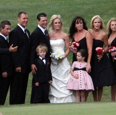 Jenny McCarthy and Son Evan Asher Suit Up to Play Bridesmaid and Ring Bearer For Her Sister's Colorado Wedding Jenny McCarthy and Son Evan Asher Suit Up to Play Bridesmaid and Ring Bearer For Her Sister's Colorado Wedding