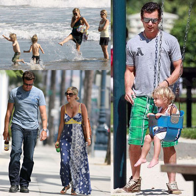 Celebrities and Their Babies Over the Weekend 2008-08-18 15:02:47