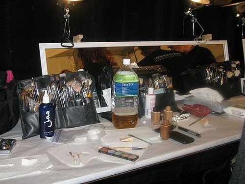 Backstage at Perry Ellis Backstage at Perry Ellis