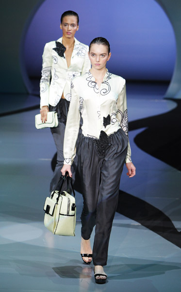 Milan Fashion Week: Emporio Armani Spring 2009 Milan Fashion Week: Emporio Armani Spring 2009