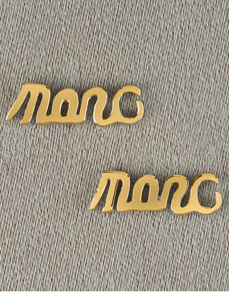 Script Stud Earrings $38 Neiman Marcus Script Stud Earrings $38 Neiman Marcus