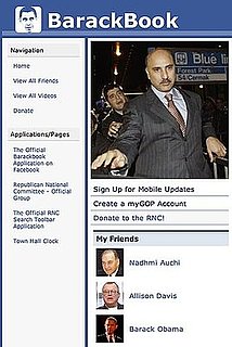 Republicans Make BarackBook Page For Obama