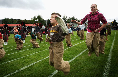 Kilts and Queen Gather For Traditional Scottish Games 