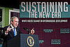 Bush Says Now Is the Time to Give Aid to Poor Nations 