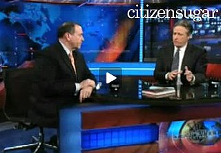 Briefing Book! Mike Huckabee and Jon Stewart Chat Marriage