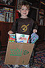 Ecoween:  Cardboard Box Grocery Bag